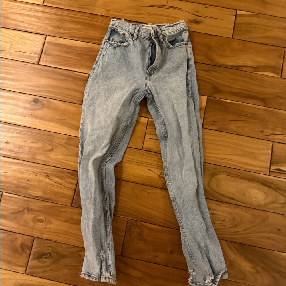Abercrombie & Fitch Light Blue High Rise Jeans